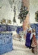 Carl Larsson kristine kyrka oil painting reproduction